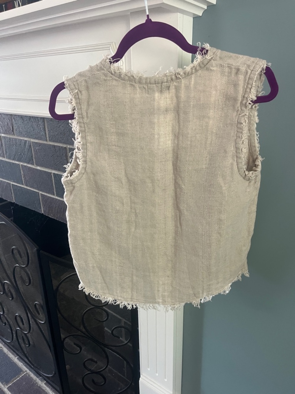 Mikoh Himalaya Linen Frey Sleeves Top - Picture 4 of 10